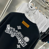 Side profile of Louis Vuitton cotton t-shirt with relaxed-fit cut