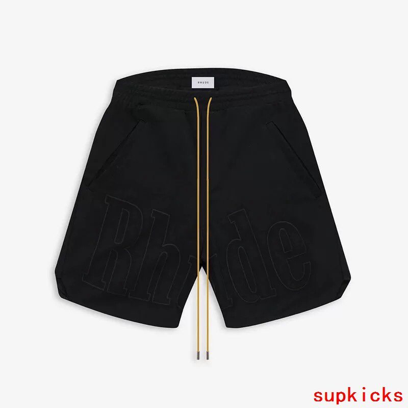 Back view of Rhude luxury clothing with everyday silhouette