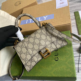 Front view of structured classic women's handbag – women's premium purse