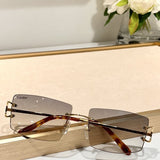 Angled view of Cartier unisex sunglasses