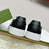 Gucci classic monochrome luxury sneakers view 6 heritage-inspired look
