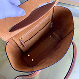 Sleek Vegan Leather Handbag - Premium Craftsmanship Detailing | Women's Premium Handbag #1743 - side angle view (image 2) of designer-inspired handbag