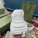 Gucci sneakers detailed view showing premium designer craftsmanship