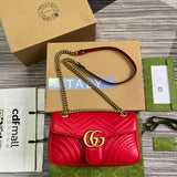 Side profile of classic elevated women's handbag – women's designer-style accessory
