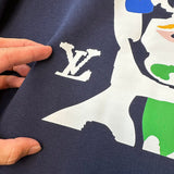 Side profile of Louis Vuitton luxury clothing with tailored silhouette