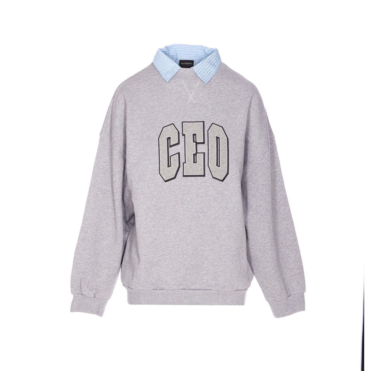 Balenciaga Sweaters? Balenciaga Women Ceo Team Logo Shirt Collar Sweater Luxury Designer Knit Sweater
