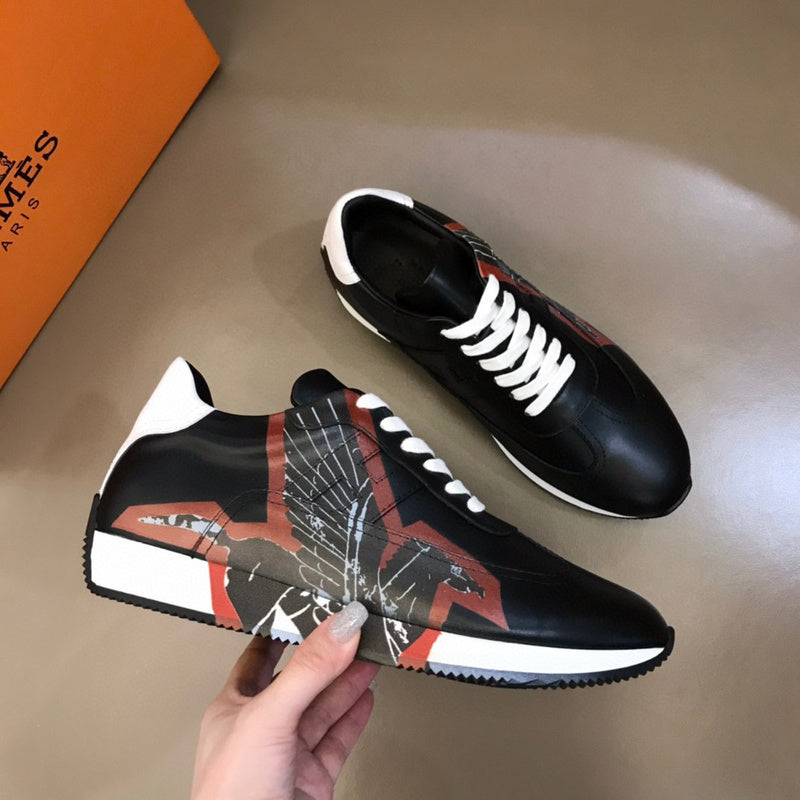 Hermès Camel Slip-On Sneakers - Front View
