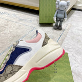Gucci sneakers detailed view showing premium designer craftsmanship