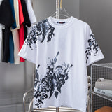 Back view of Louis Vuitton cotton t-shirt with logo-detail design