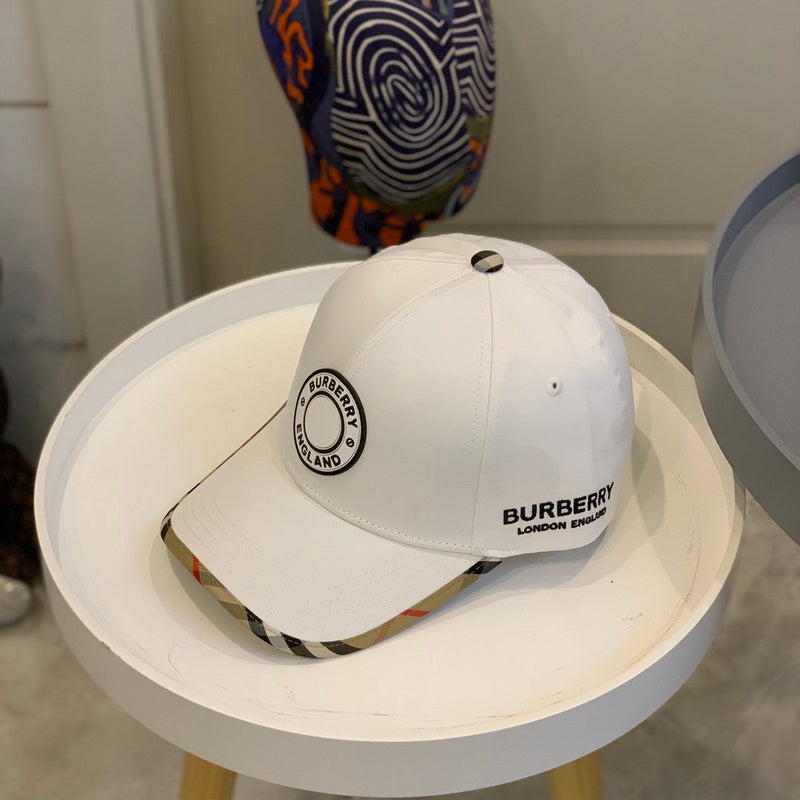Front view of Burberry unisex cap