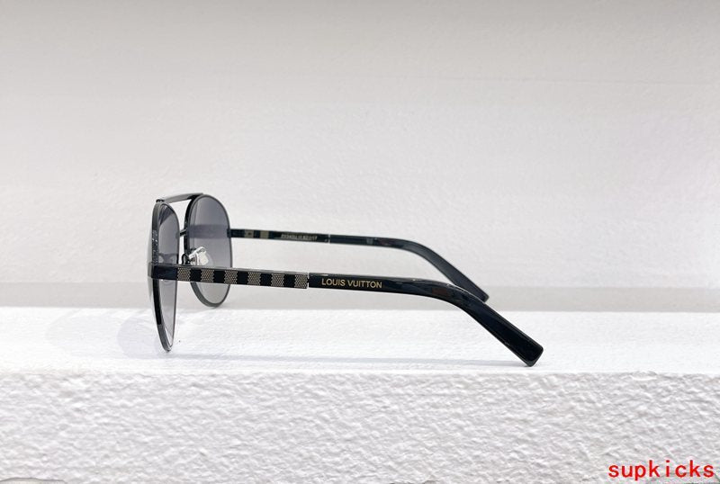 Lifestyle view of Louis Vuitton unisex sunglasses