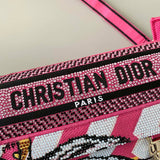 Back view of signature statement women's handbag – women's statement bag