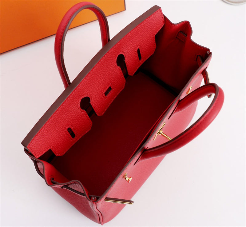 Side view of versatile structured handbag