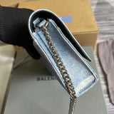 Back view of modern refined women's handbag – women's luxury handbag