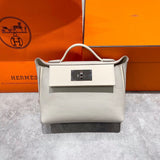 Close-up detail of poised bag design