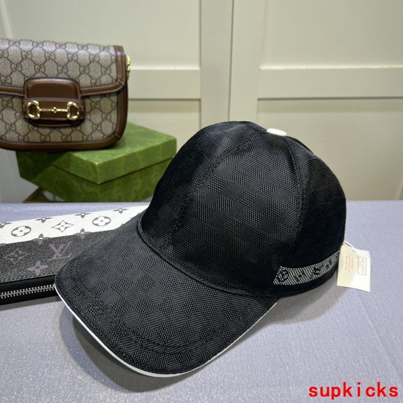 Close-up detail view of Louis Vuitton unisex cap
