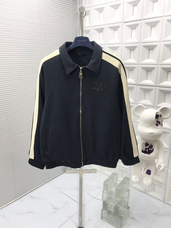 Side profile of Louis Vuitton luxury clothing with tailored silhouette