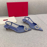 Close-up of Valentino Garavani shoes craftsmanship