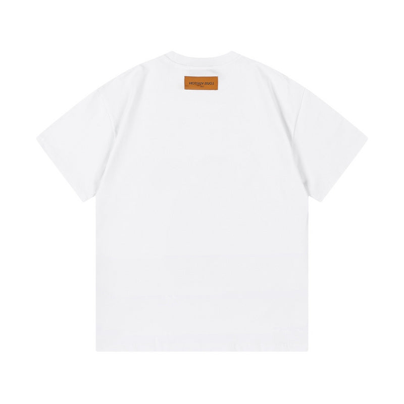 Side profile of Louis Vuitton cotton t-shirt with contemporary cut