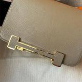 Sophisticated bag shown from front angle