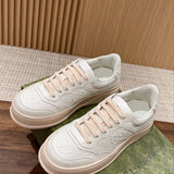 Gucci neutral cream luxury sneakers view 7 breathable knit upper