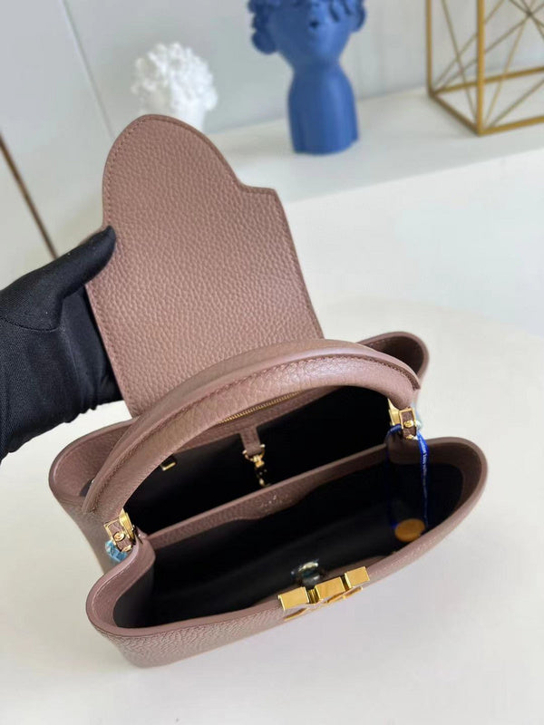 Top view of structured statement women's handbag – women's everyday handbag
