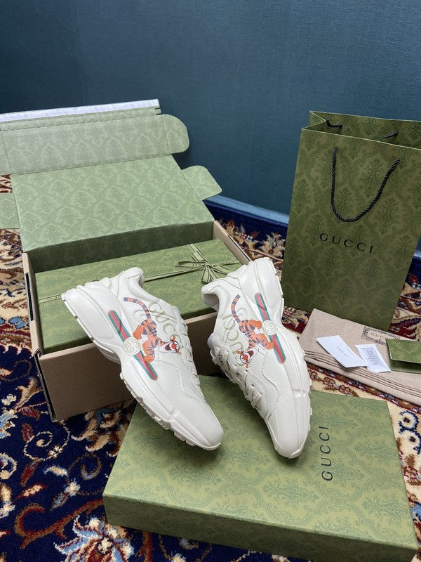 Gucci neutral cream luxury sneakers view 7 streetwear statement look