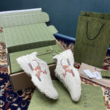 Gucci neutral cream luxury sneakers view 7 streetwear statement look