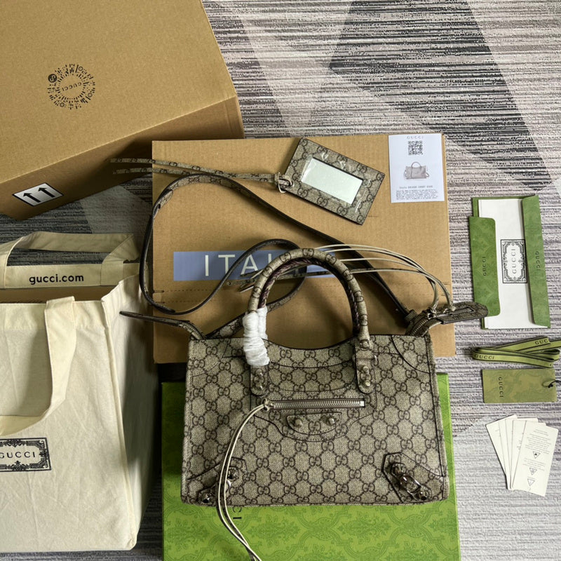 Front view of refined classic women's handbag – women's luxury handbag