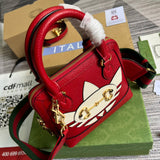 Side profile of refined chic women's handbag – women's designer-style accessory