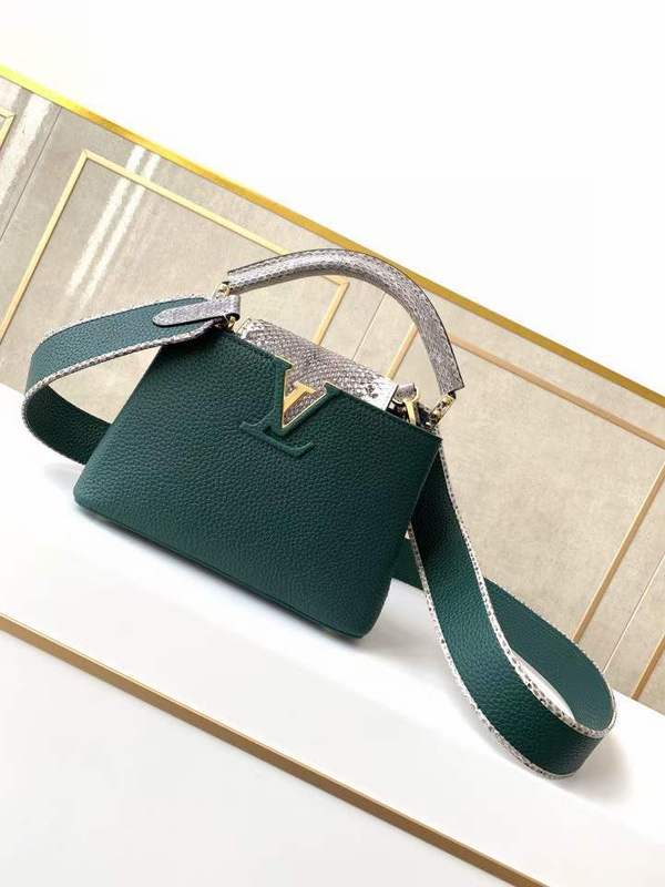 Side profile of structured everyday-luxe women's handbag – women's statement bag
