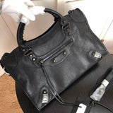 Interior view of chic structured women's handbag – women's statement bag