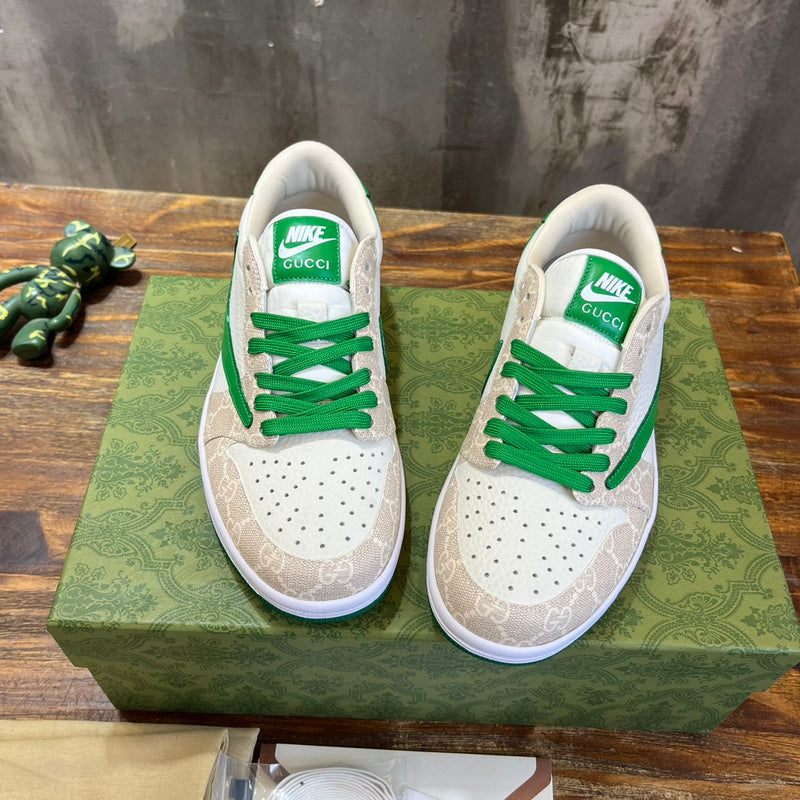 Gucci sneakers detailed view showing premium designer craftsmanship