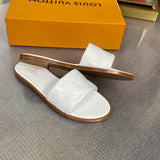 Louis Vuitton White Loafer Flats - Detail Shot of Craftsmanship