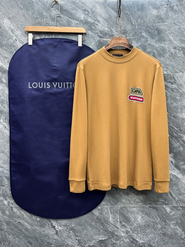 Full styled look of Louis Vuitton luxury clothing with everyday silhouette