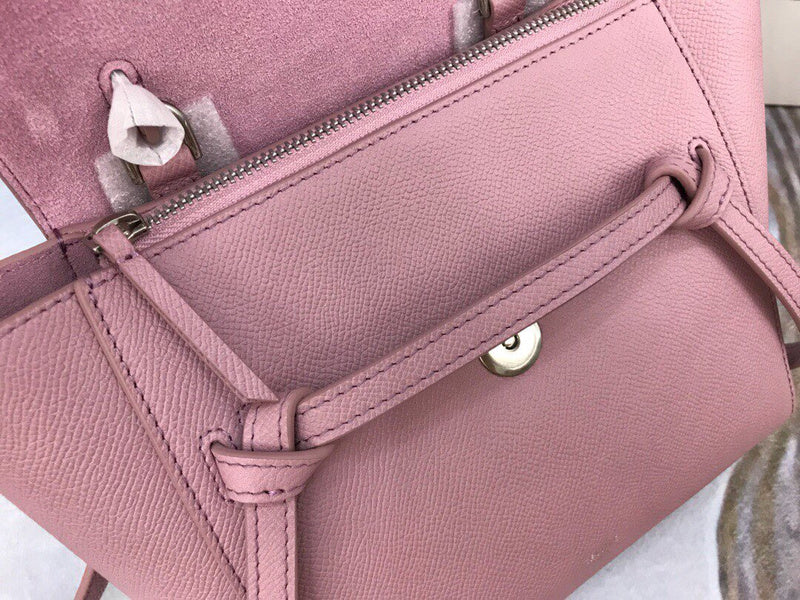 Back view of modern polished women's handbag – women's luxury accessory