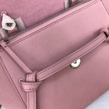 Back view of modern polished women's handbag – women's luxury accessory