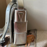 Sophisticated Premium PU Leather Handbag - Statement Silhouette | Women's Fashion Handbag #1623 - styled full view (image 7) of designer-inspired handbag