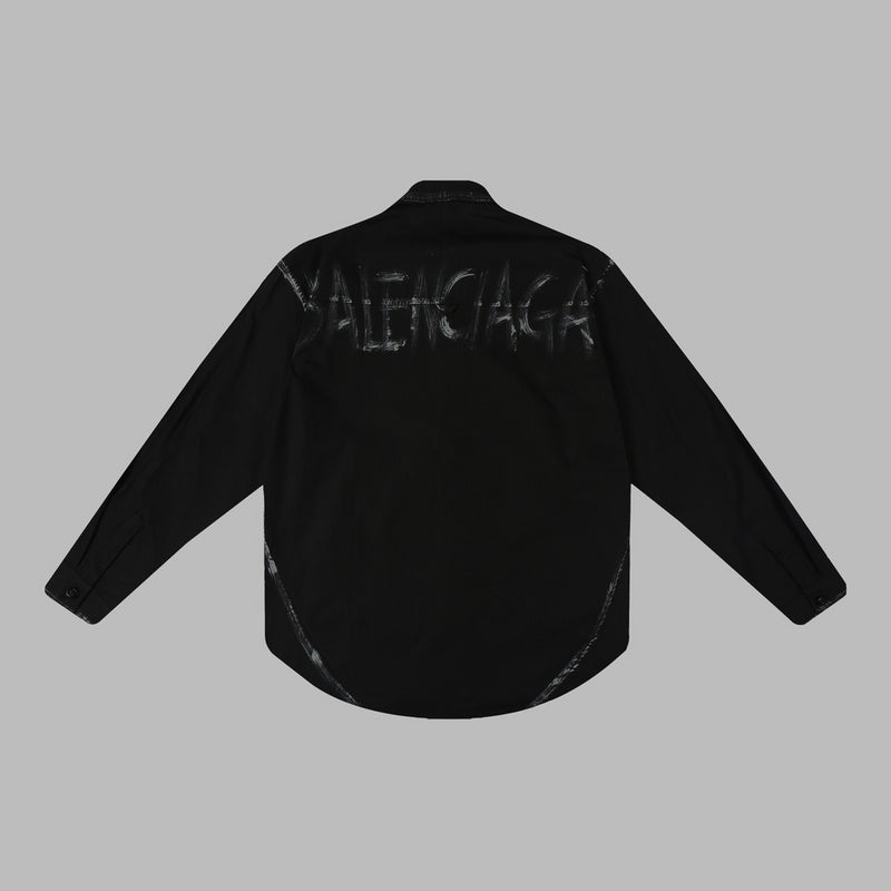 Balenciaga t-shirt close-up — premium authentic designer style