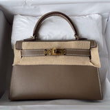Side view of everyday-ready structured handbag
