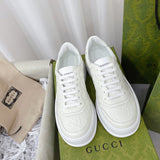 Gucci two-tone luxury sneakers view 4 minimalist modern build