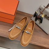 Hermès Nude Slip-On Sneakers - Front View