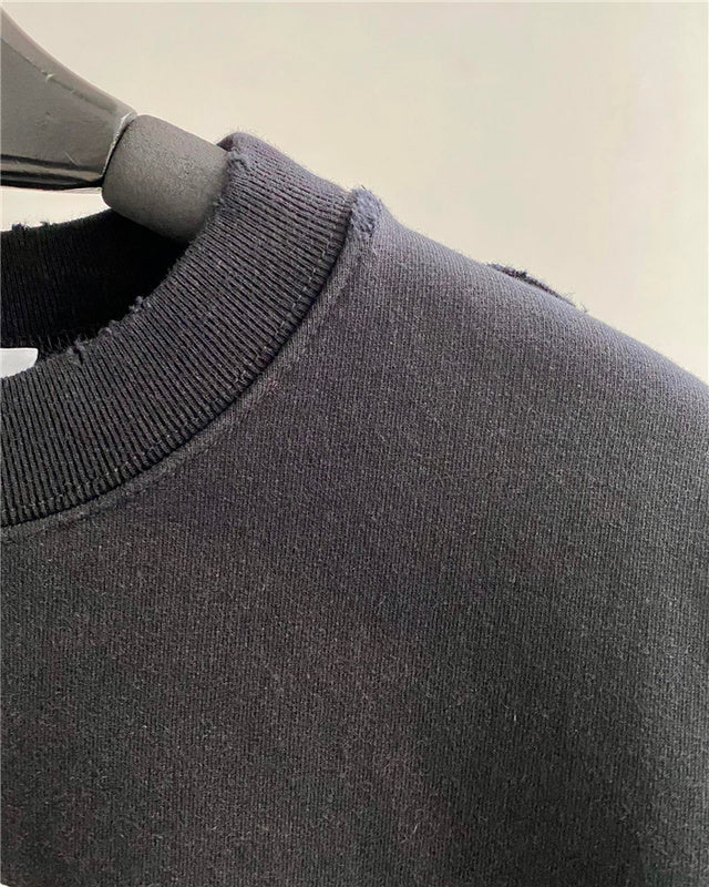 Close-up of Balenciaga designer clothing craftsmanship