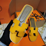 Hermès Black Espadrille Wedge Sandals - Lifestyle Styling Shot