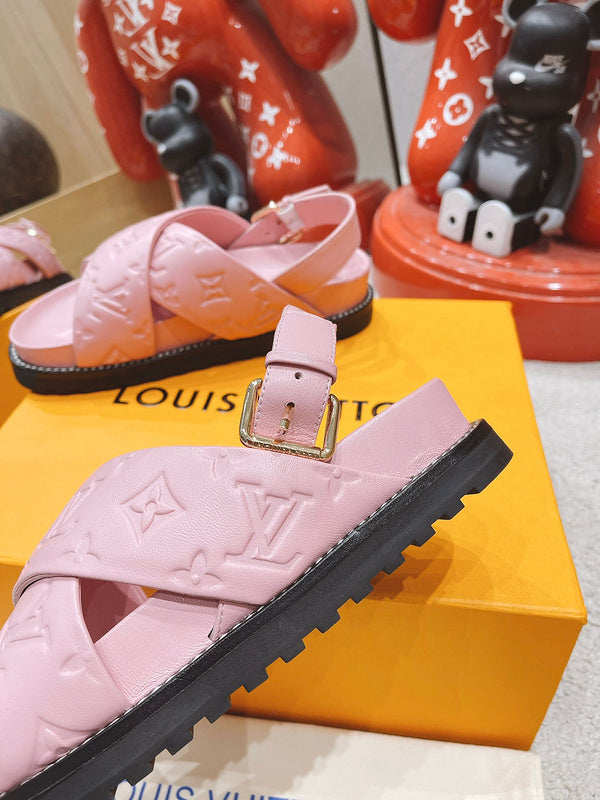 Louis Vuitton Black Block Heel Pumps - Toe Detail View