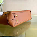 Sleek Vegan Leather Handbag - Premium Craftsmanship Detailing | Women's Premium Handbag #1743 - close-up detail shot (image 3) of designer-inspired handbag