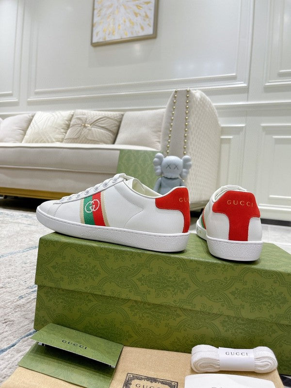 Gucci neutral cream luxury sneakers view 7 streetwear statement look