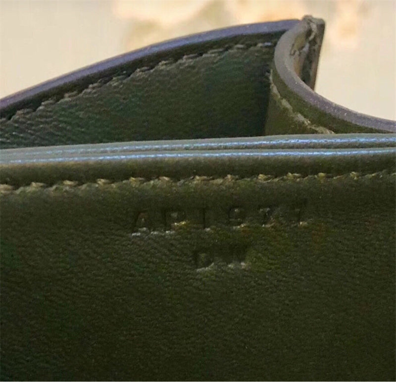 Side view of statement structured handbag