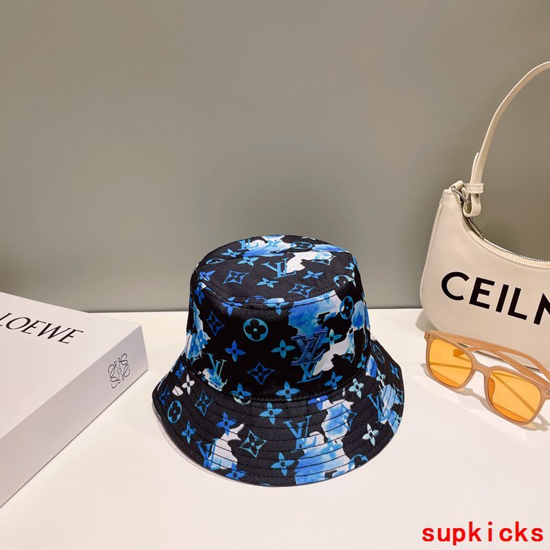 Close-up detail view of Louis Vuitton unisex cap