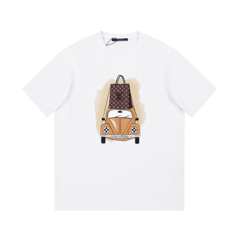 Back view of Louis Vuitton cotton t-shirt with contemporary cut